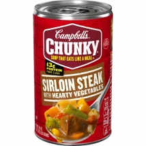 Campbell’s® Chunky® sopa de sirloin (solomillo) y vegetales (Campbell’s® Chunky® Sirloin Steak & Hearty Vegetables Soup)