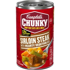 Campbell’s® Chunky® sopa de sirloin (solomillo) y vegetales (Campbell’s® Chunky® Sirloin Steak & Hearty Vegetables Soup)