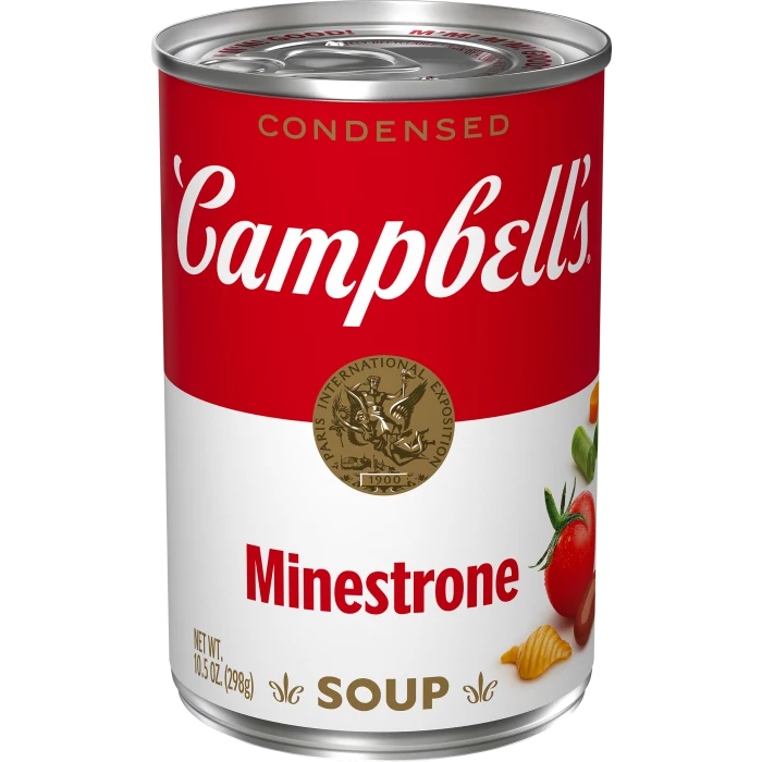 Sopa condensada Campbell’s® de minestrone (Campbell’s® Condensed Minestrone Soup).