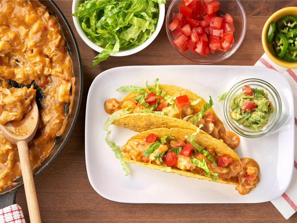 Imágenes de recetas de tacos tipo nacho de pollo