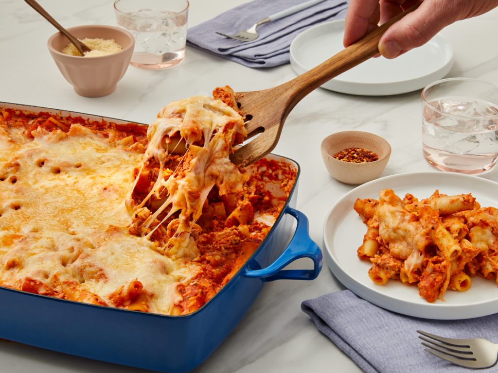 Three Cheese Baked Ziti With Spinach Prego® Pasta Sauces