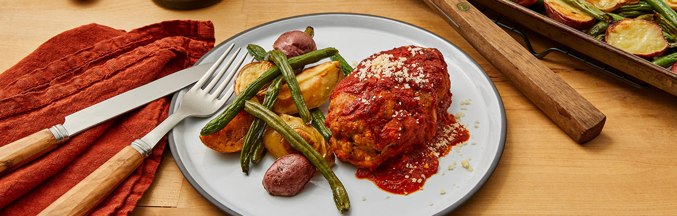 Mini Meatloaf Sheet Pan Dinner