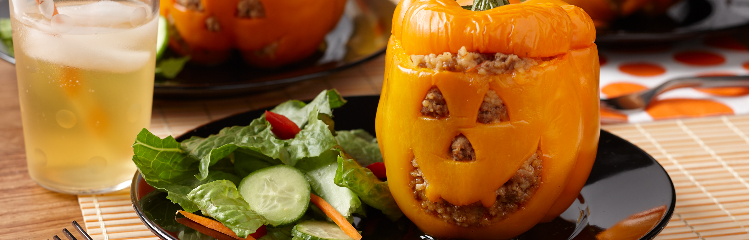 Halloween Jack O Lantern Stuffed Peppers Swanson