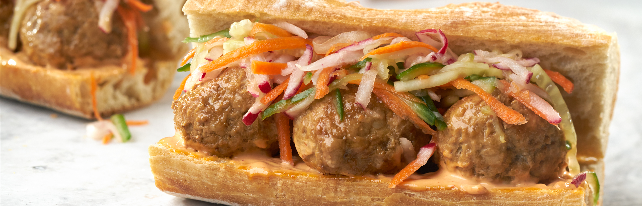 Pork Meatball Banh Mi Sandwiches Swanson