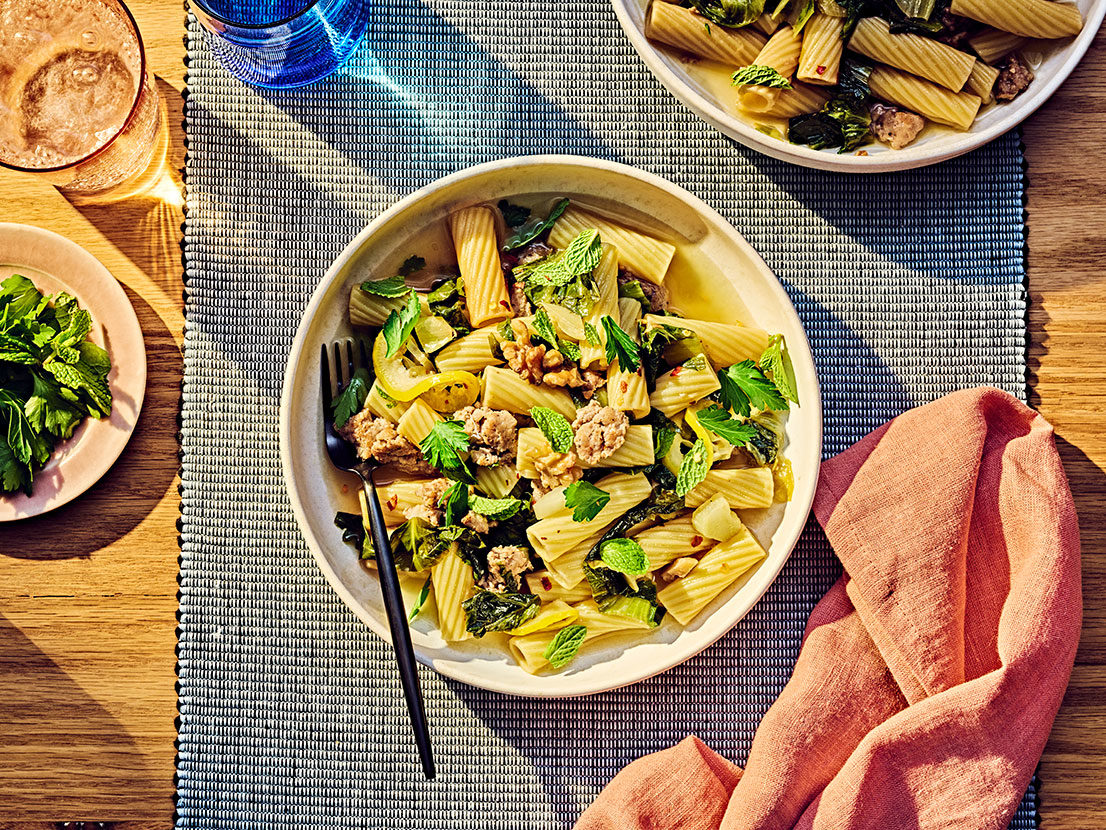 Wilted Escarole & Lemony Sausage Pasta - Swanson