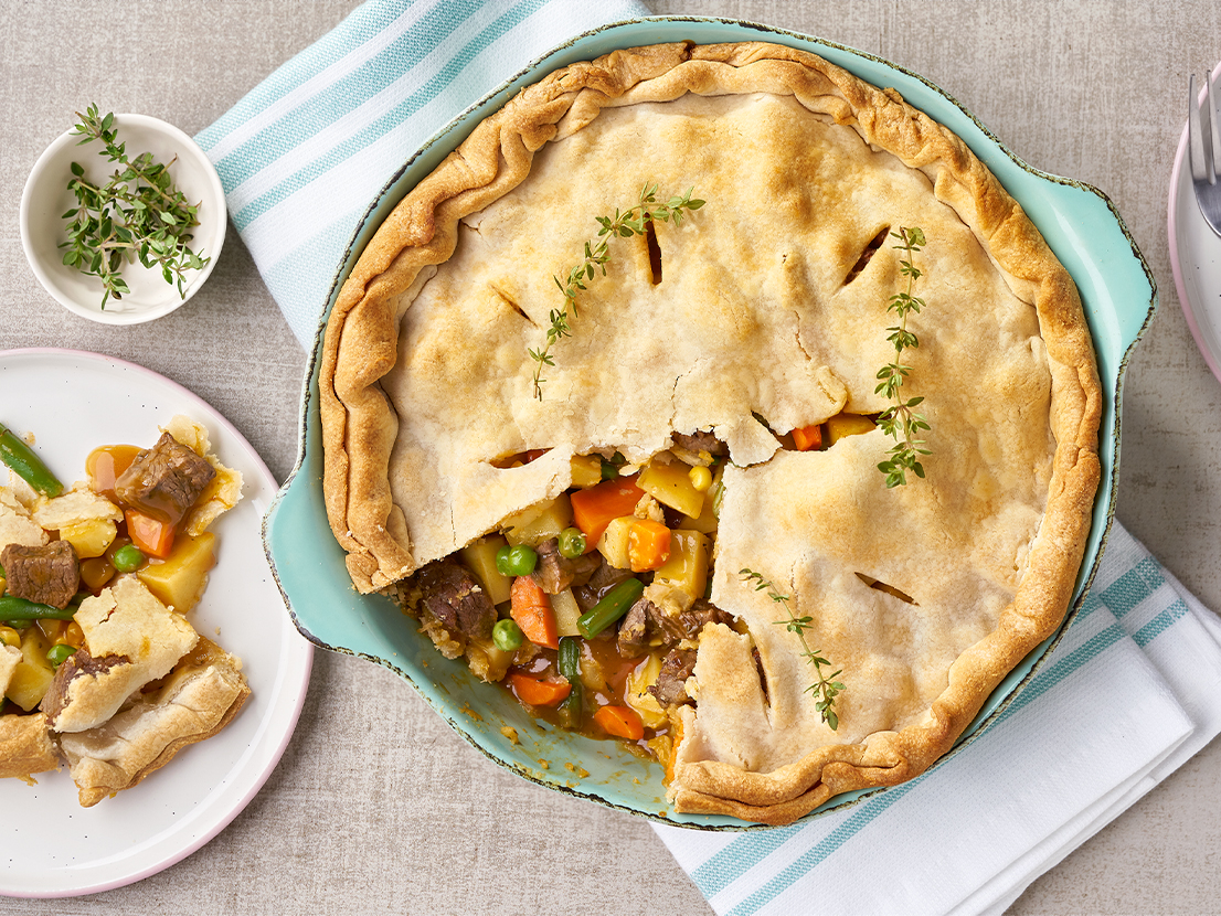 Pot pie. Beef Pot pie.