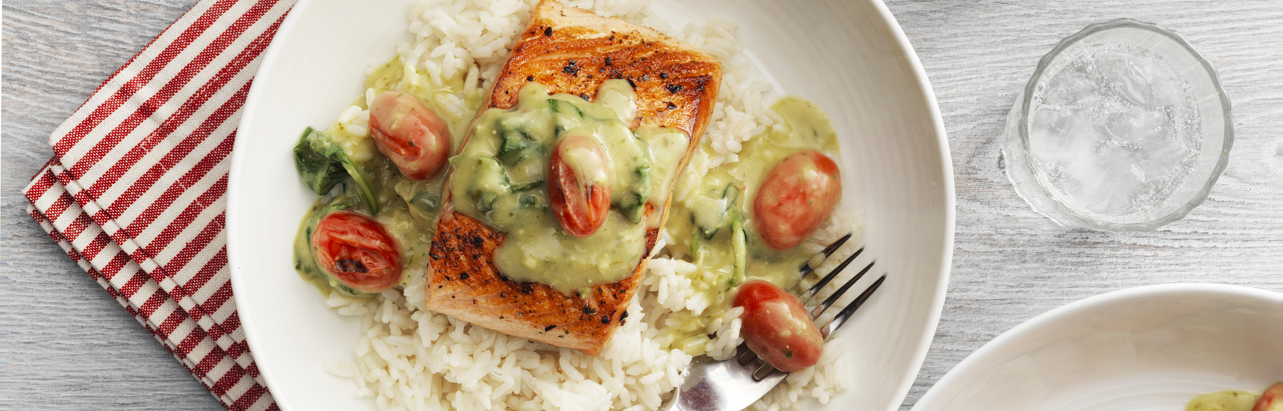 Salmon With Creamy Pesto Sauce Campbell Soup Company