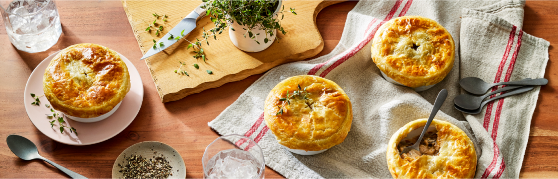 Mini Beef Stroganoff Pot Pies 