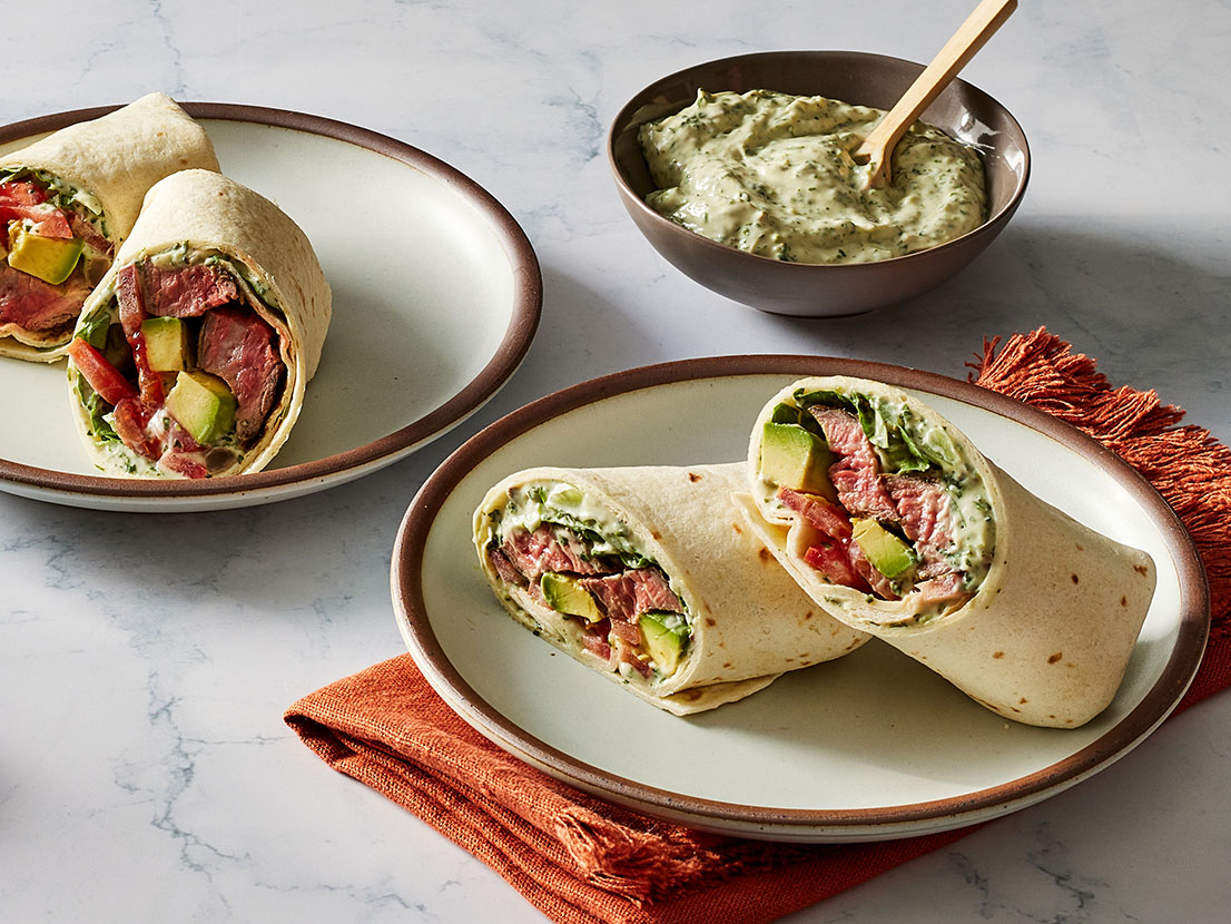 Pan-Seared Steak Wraps with Chimichurri Sauce | Campbell's®